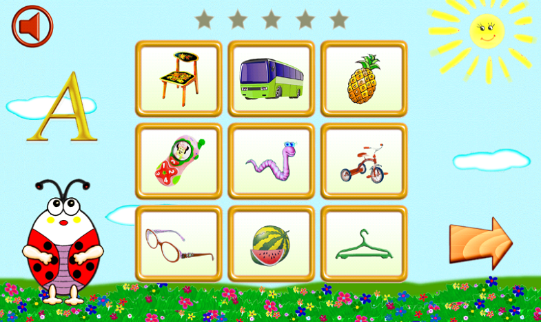 ABCgame или МИР БУКВ. Игровое приложение для Android для детей 2-5лет.
